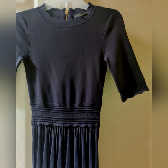 Ted Baker Dorlean Scallop Trim Knit Skater Dress Size 0 NWOT - Picture 11 of 17